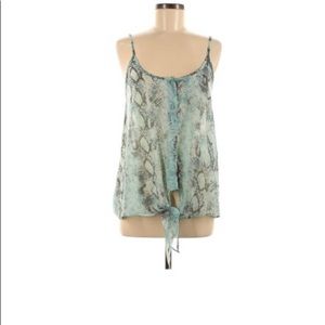 Aqua Sleeveless Blouse. Sz Med